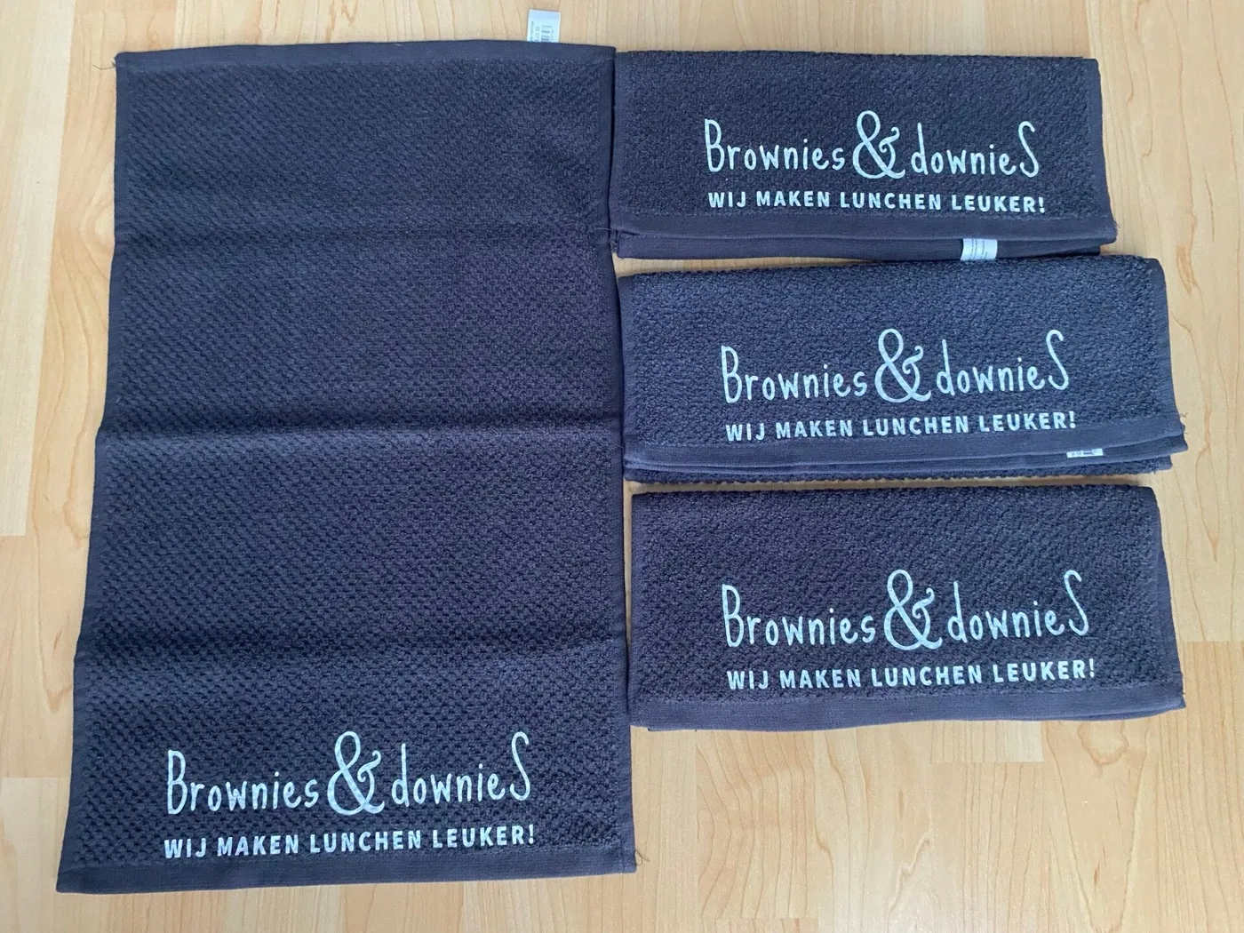 Bedrukte handdoeken voor Brownies & DownieS